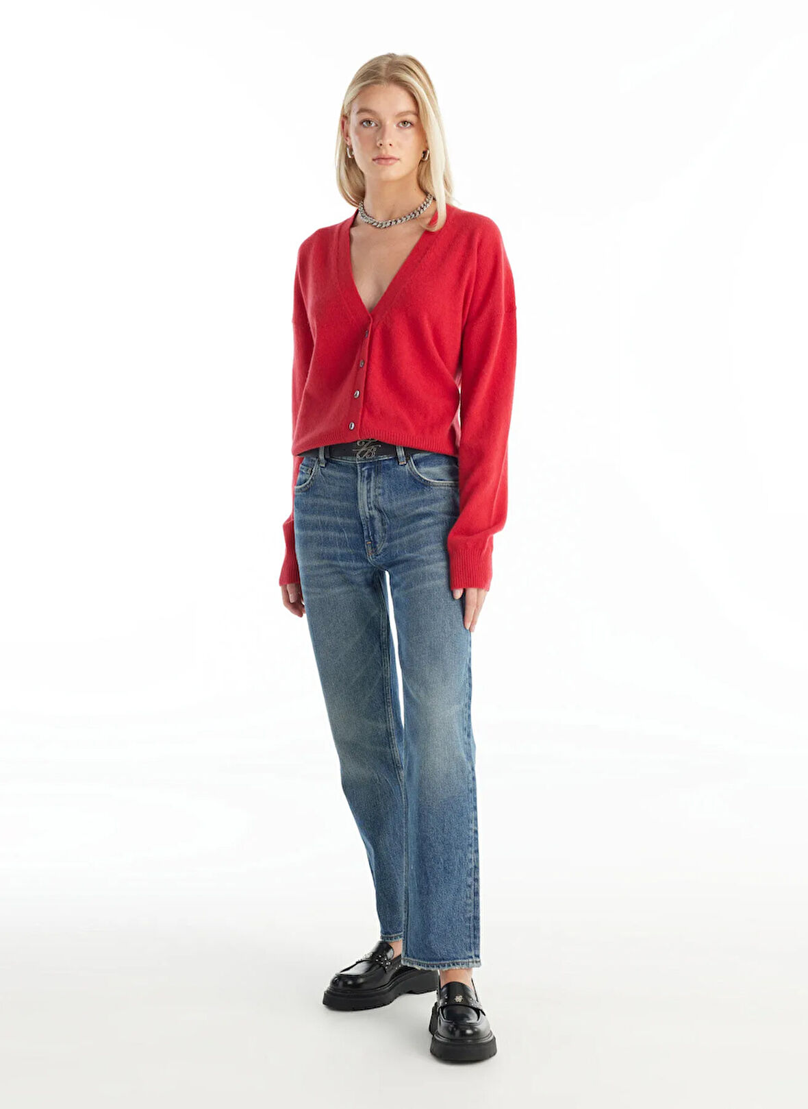 Ted Baker Normal Bel Slim Fit Mavi Kadın Pantolon TBWRDN1031