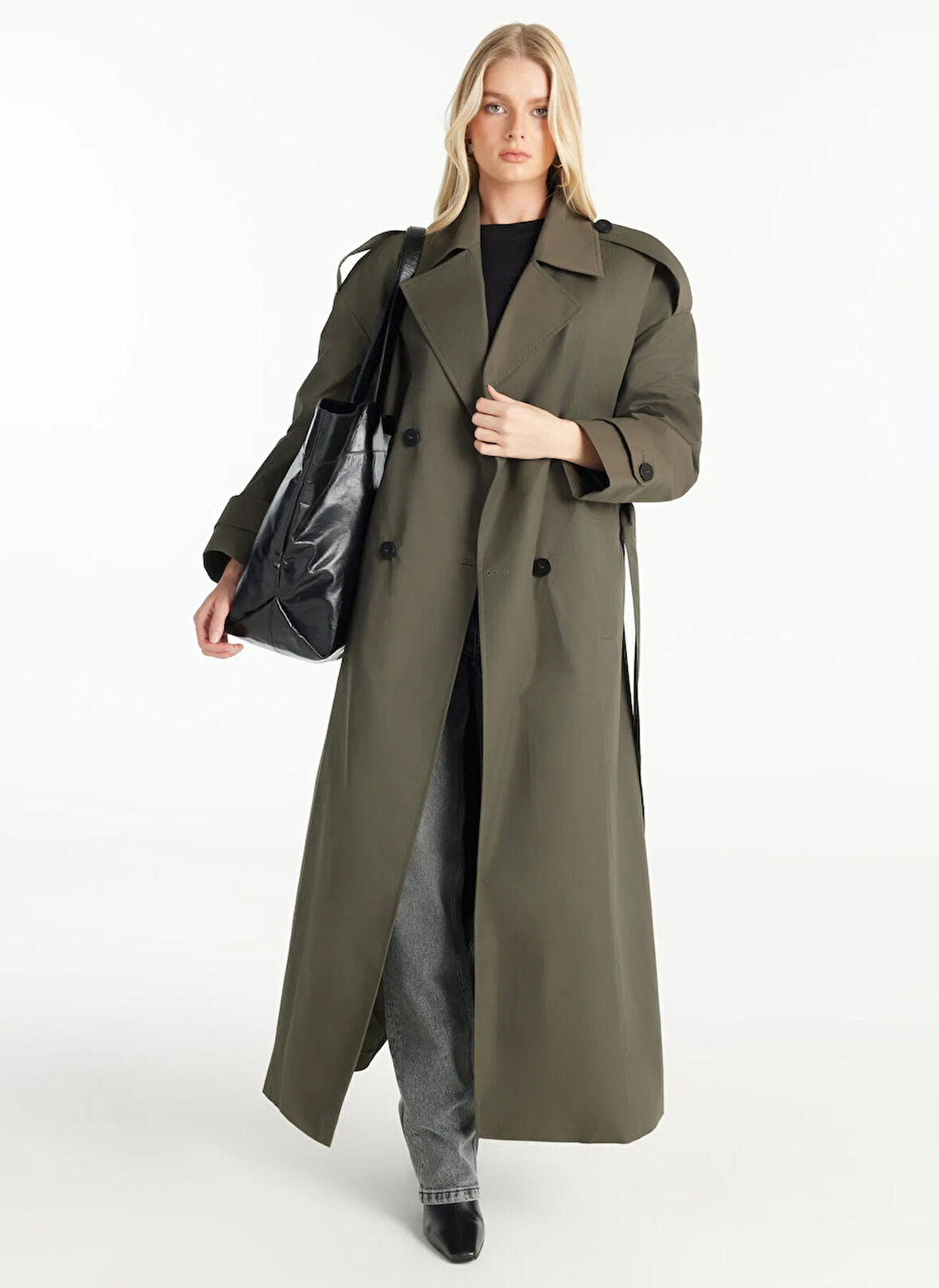 Ted Baker Haki Kadın Trençkot TBWROW1018-3