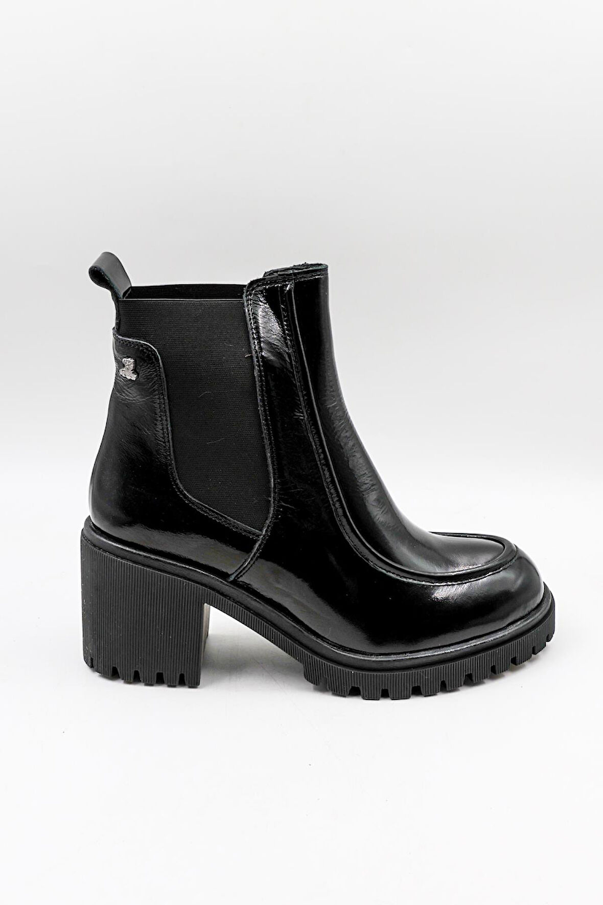 Venüs Kadın Deri Yanı Toka Detaylı Bot 2451510K - Siyah Rugan - 36