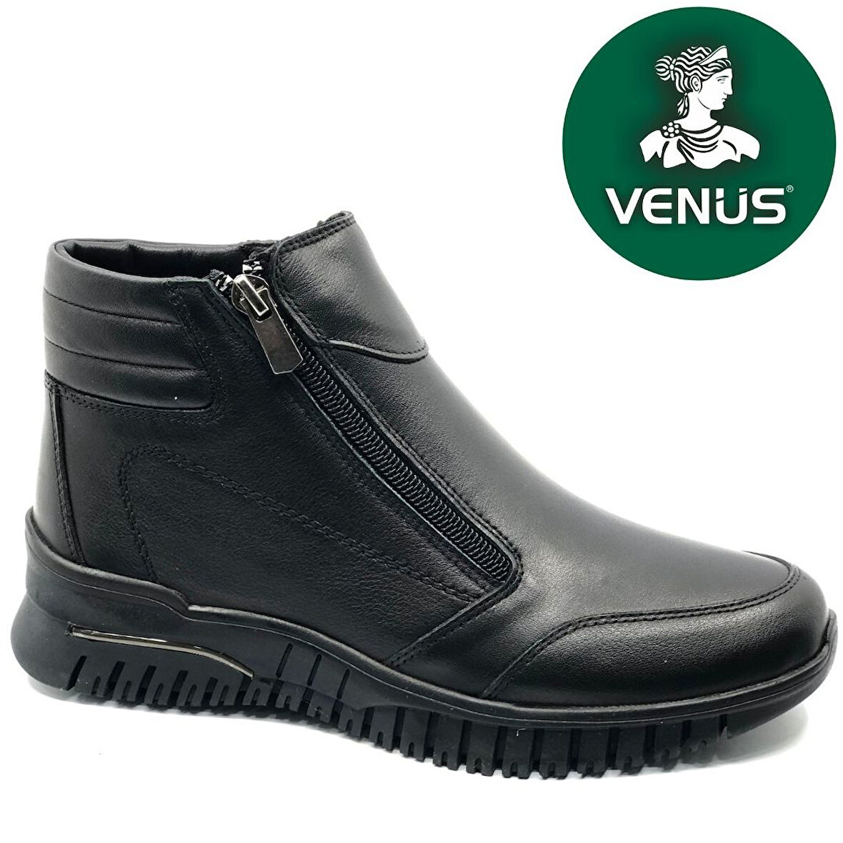 Venüs Ekko Hakiki Deri Düz Kaymaz Taban Ortopedik Kadın Bot