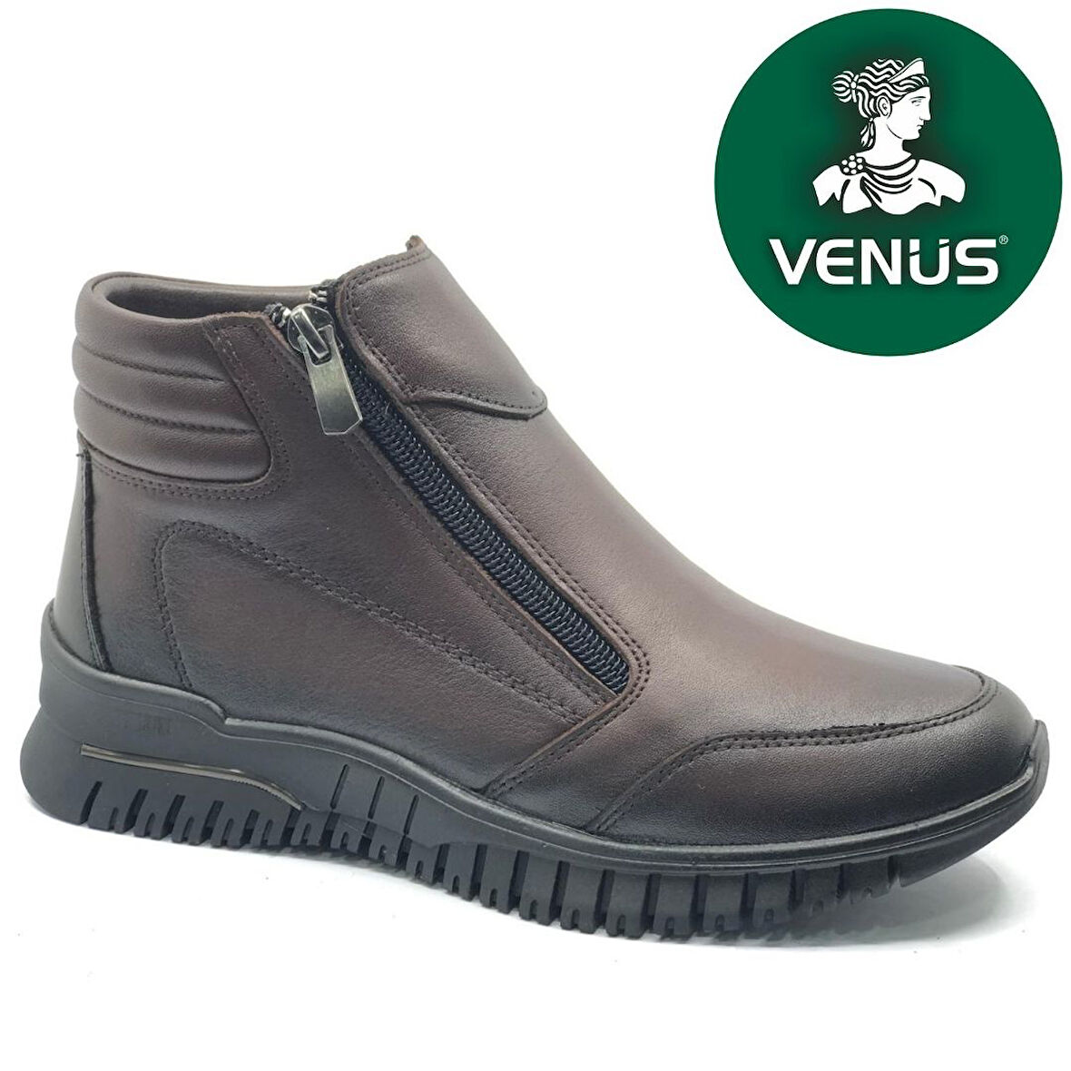 Venüs Ekko Hakiki Deri Düz Kaymaz Taban Ortopedik Kadın Bot