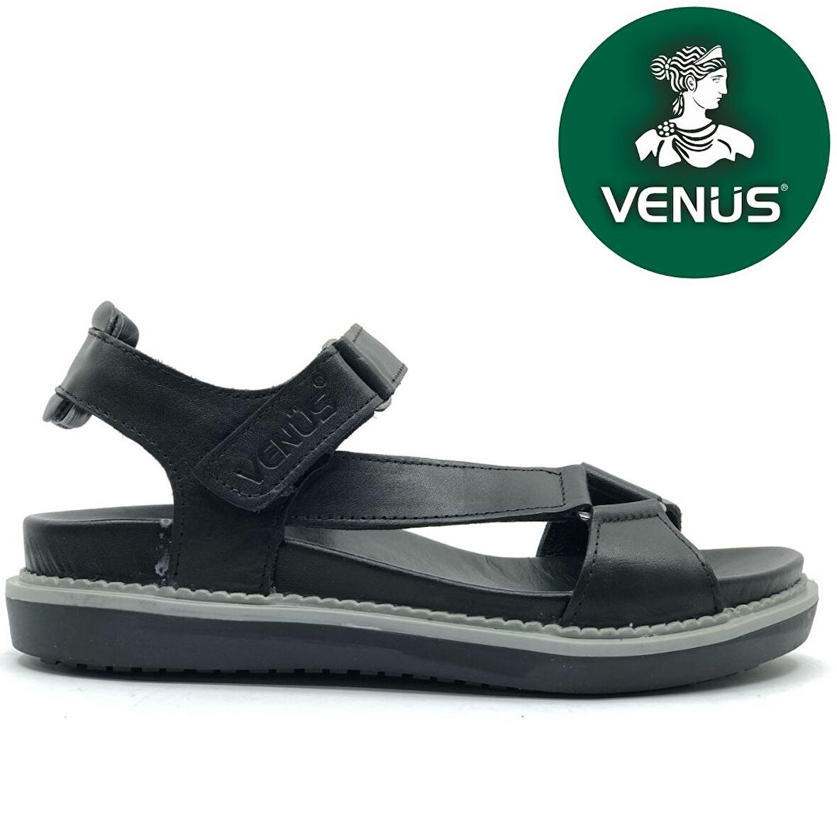 Venüs Sisu Hakiki Deri Comfort Ortopedik Kadın Sandalet