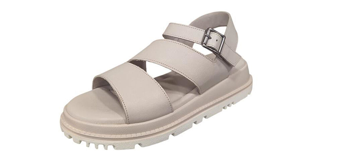 VENÜS 25470015Y KALIN TABAN ORTOPEDİK DERİ KADIN SANDALET