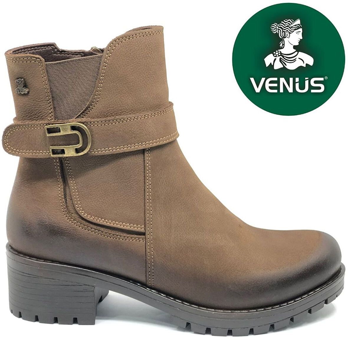 Venüs Dpoons Hakiki Deri Kaymaz Taban Ortopedik Kadın Bot