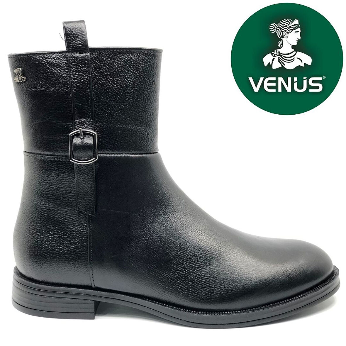 Venüs Harmany Hakiki Deri Düz Kaymaz Taban Ortopedik Kadın Bot