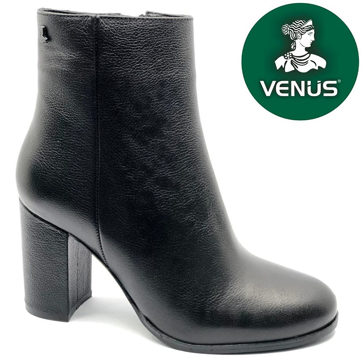 Venüs Desi Hakiki Deri Ortopedik Topuklu Kadın Bot
