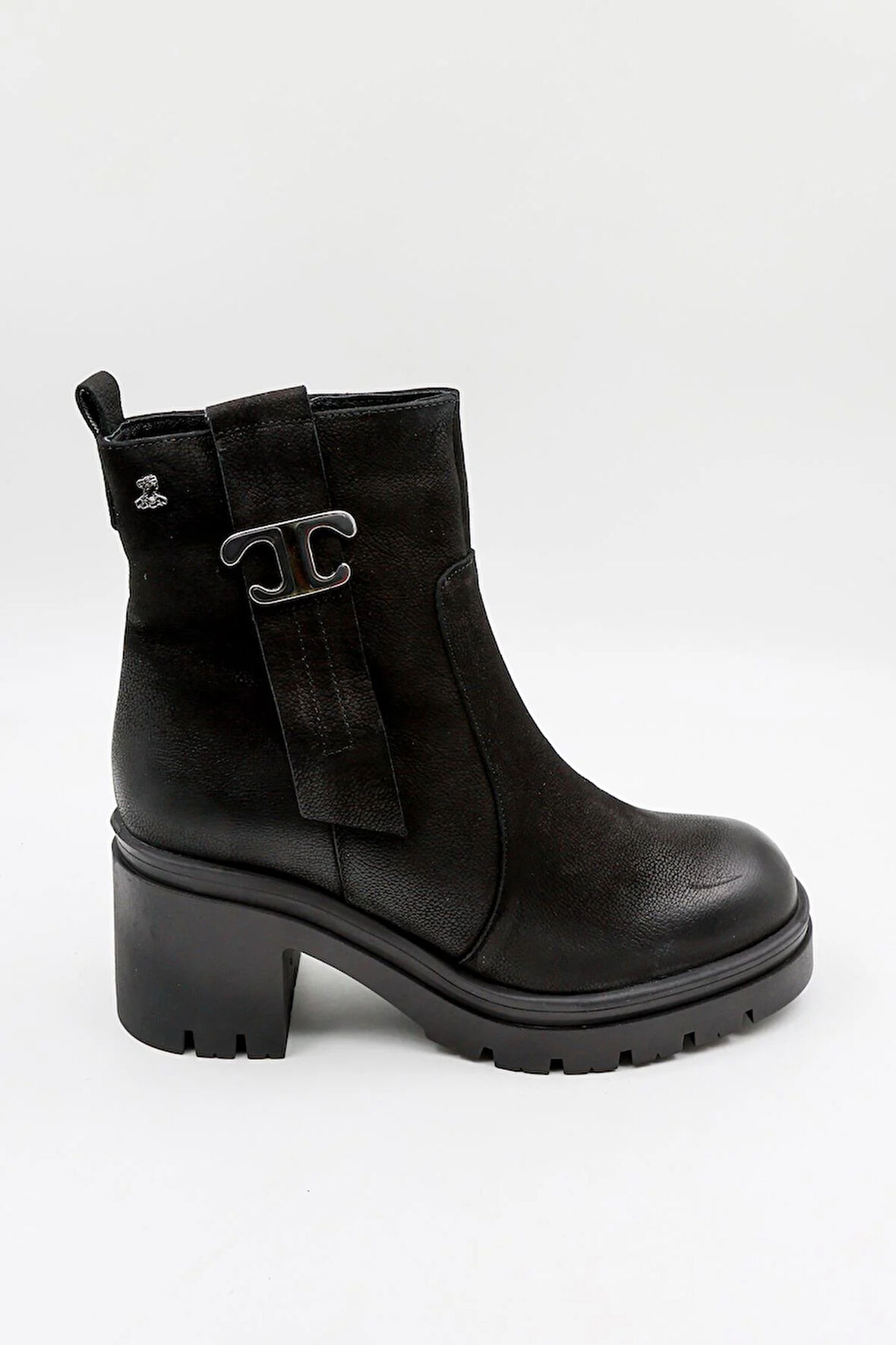 Venüs Kadın Hakiki Deri Fermuarlı Günlük Bot 2351311K - Siyah - 36