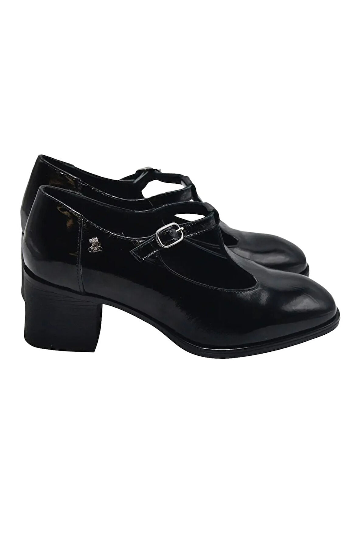 Venüs 2512705k Kadın Deri Topuklu Ayakkabı - Siyah Rugan - 36