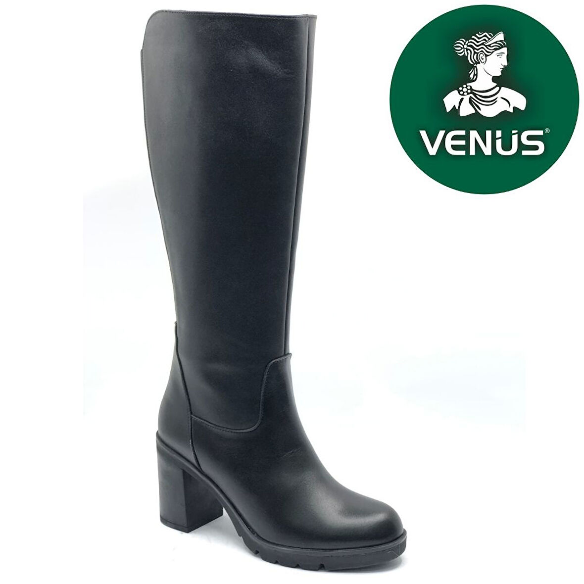 Venüs Jabuka Hakiki Deri Ortopedik Topuklu Kadın Çizme