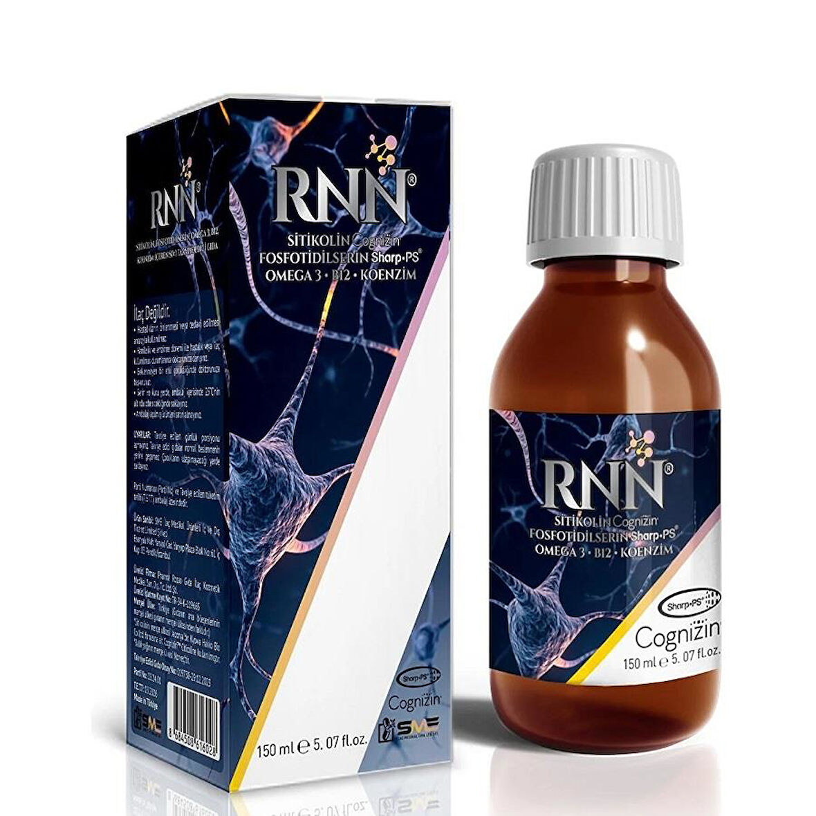 RNN Sitikolin Fosfatidilserin Omega 3 150ml Sıvı