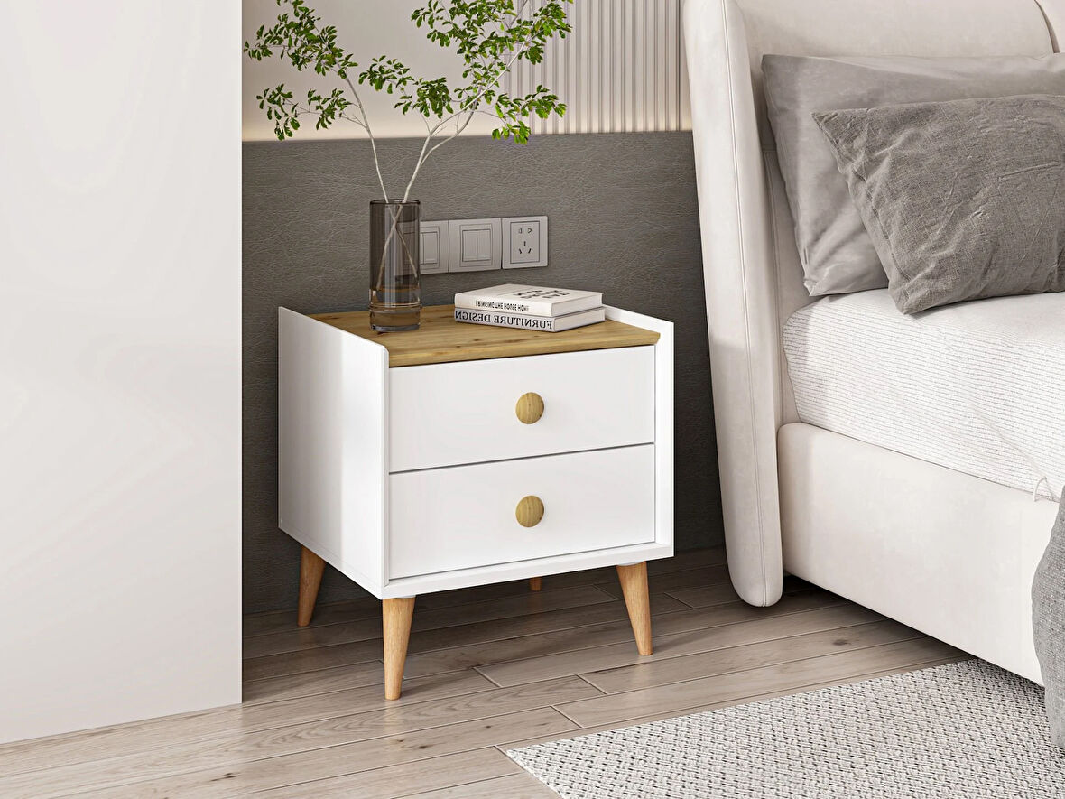 Mitra Komodin - Beyaz/Artisan