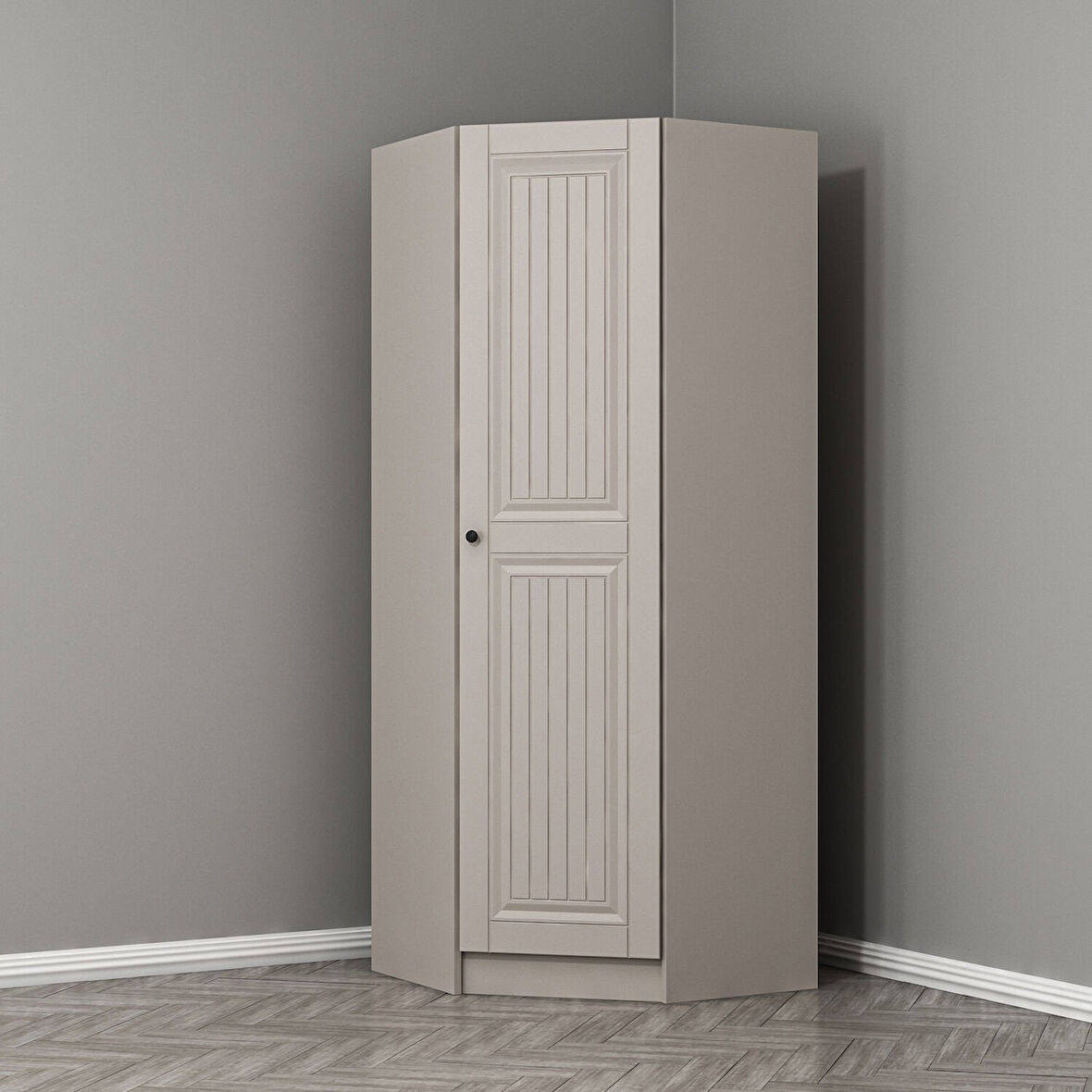 Kale 1 Kapaklı Köşe Dolap Kumtaşı Mebran Kumtaşı İlkbahar 190CM