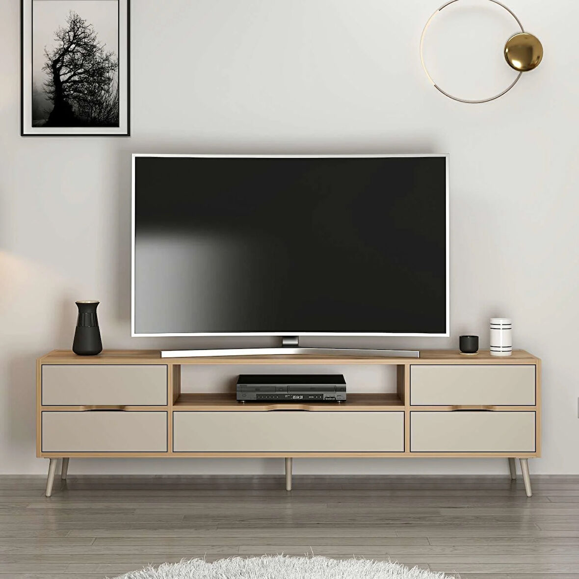 Elina Ayaklı Tv Ünitesi - Dore/Kumtaşı