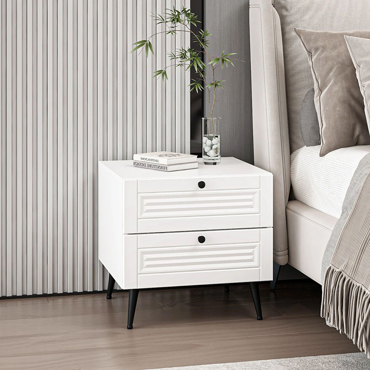 Minar Kale Komodin Pandora Beyaz/Beyaz