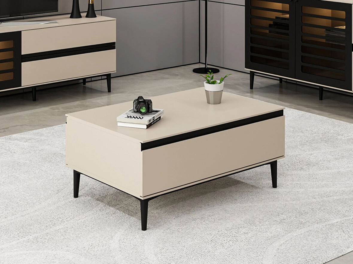 Star Orta Sehpa 2K Soft - Kumtası Siyah