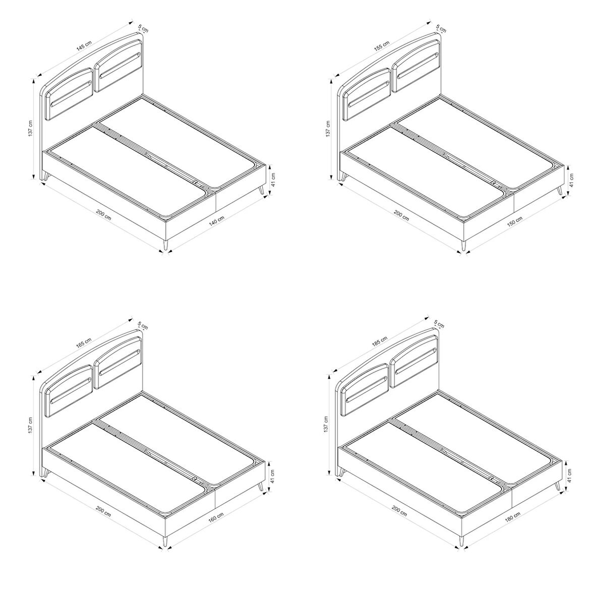 Retro Baza Başlık - Kumtaşı Ayak-Coco03 -Yastık Coco11 140x200