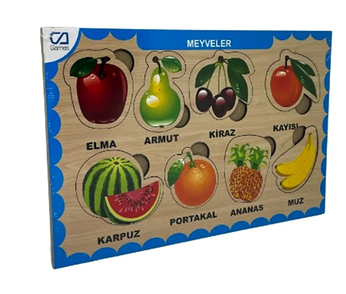 Ca Games Ahşap Puzzle Meyveler 19X29