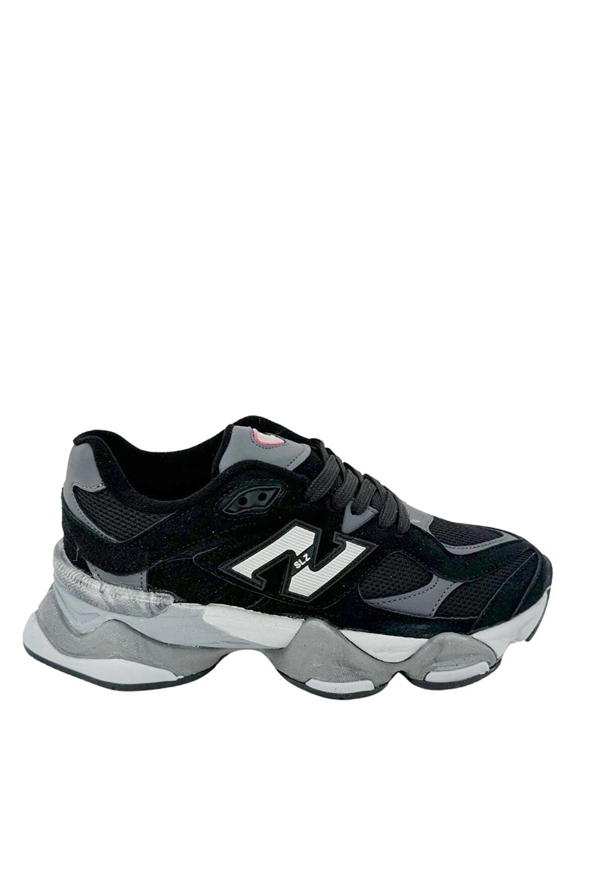 Solazer Kadın Gri Pudra Ortopedik Taban Fileli Sneaker Günlük Spor Ayakkabı SLZ00045