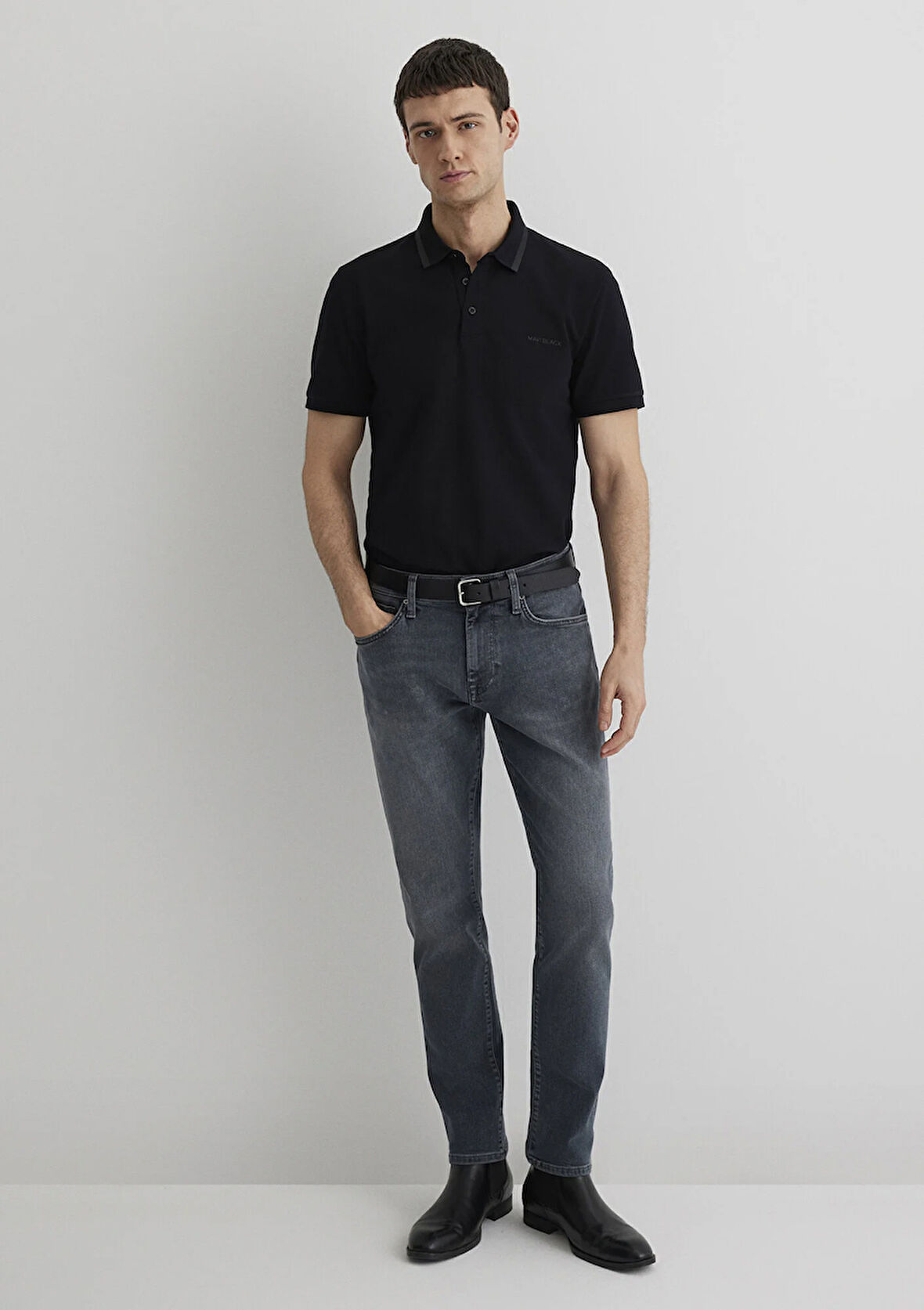 Marcus Mavi Black Puslu Vintage Gri Jean Pantolon 0035189345