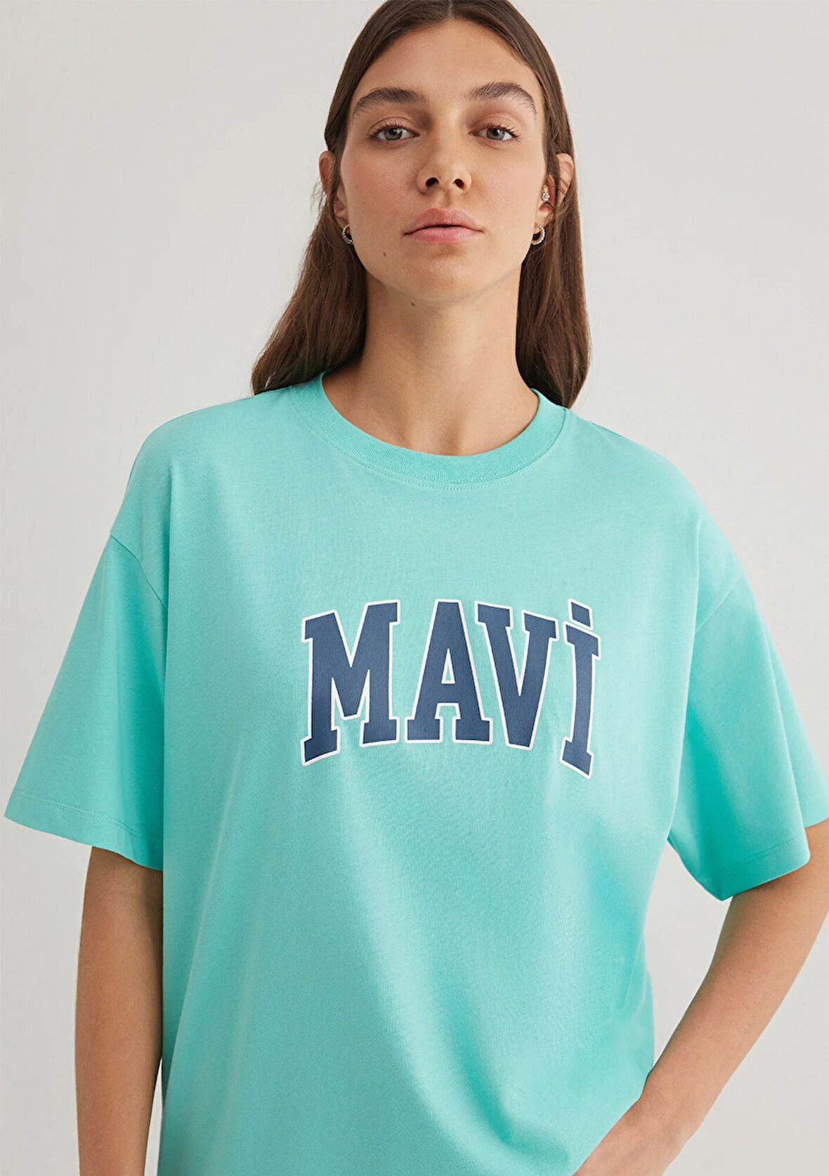 Mavi Logo Baskılı Yeşil Tişört 1600843-71750