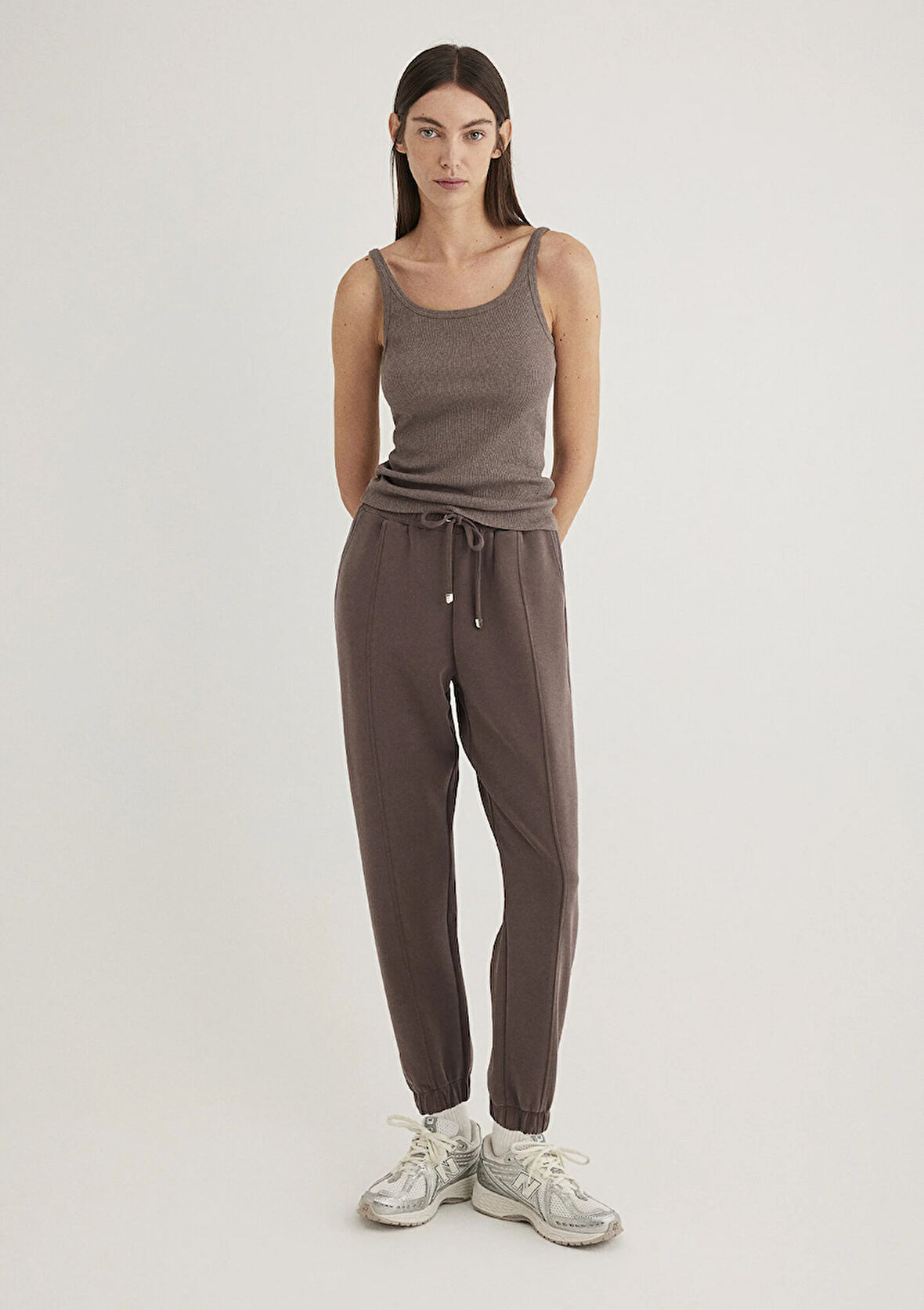 Lux Touch TENCEL TM Kahverengi Modal Eşofman Altı 1600453-87537
