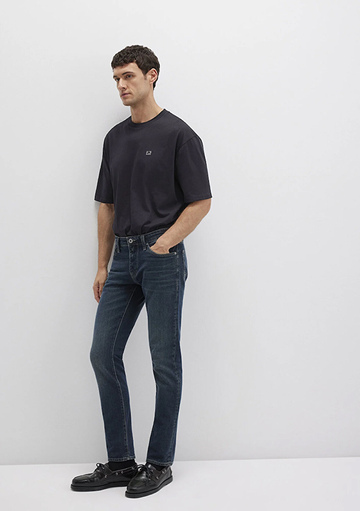 Jake Mavi Pro Koyu Puslu Comfort Jean Pantolon 0042289339