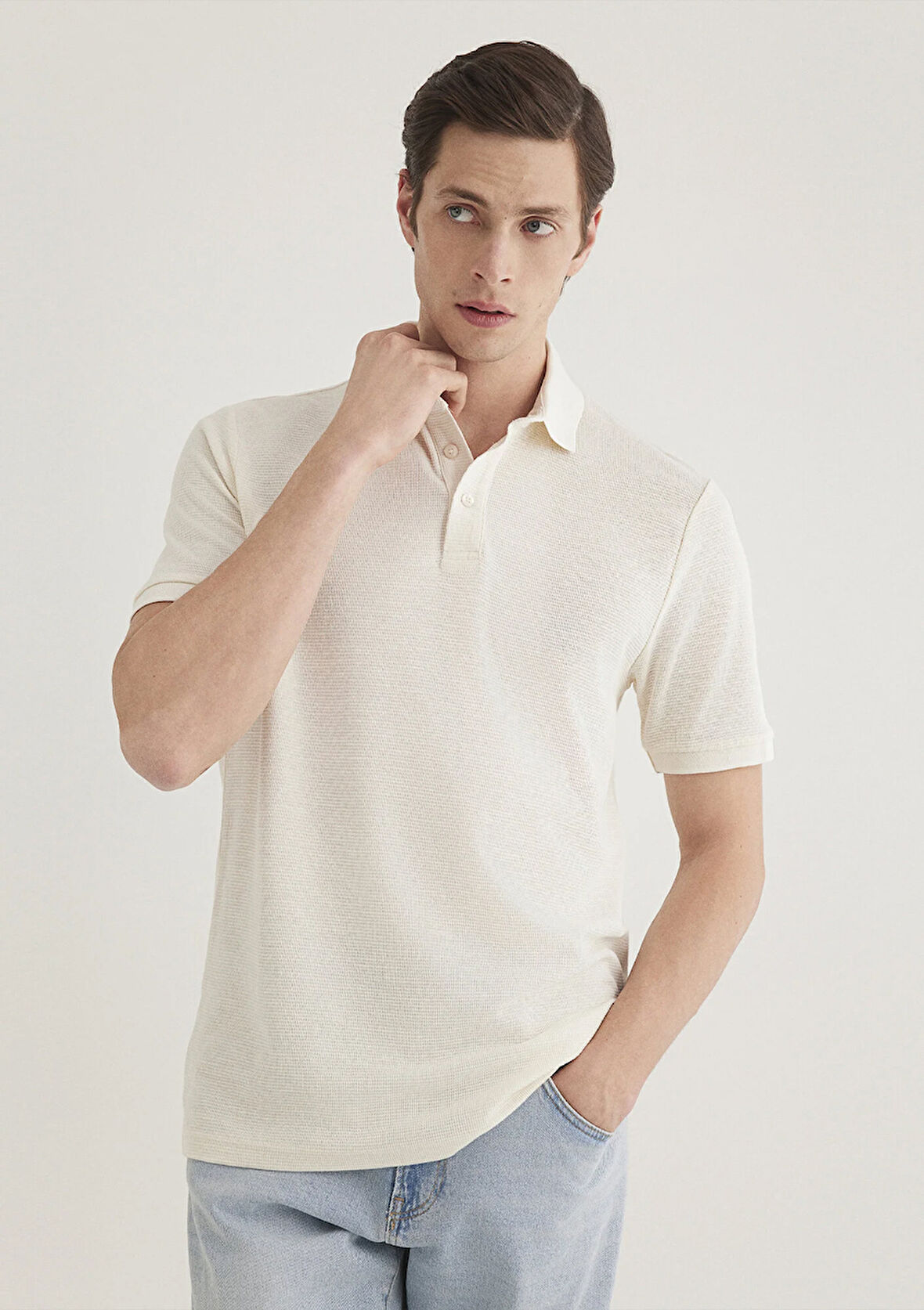 Ekru Polo Tişört 0612521-70057