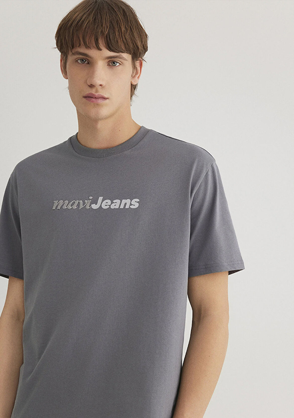 Mavi Jeans Baskılı Gri Tişört 0612523-80020