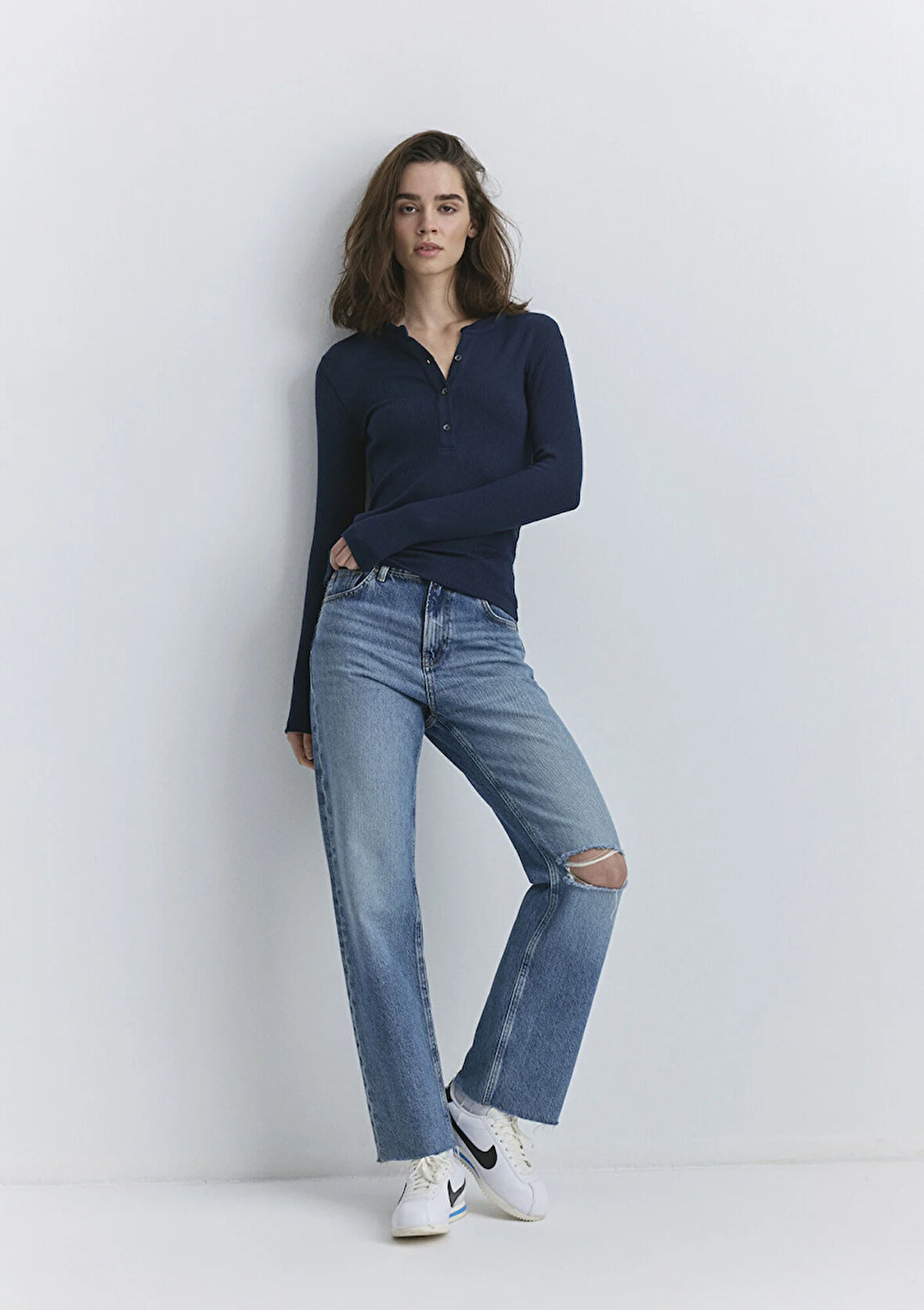 Barcelona Kolej Indigo Mavisi Jean Pantolon 101047-89197