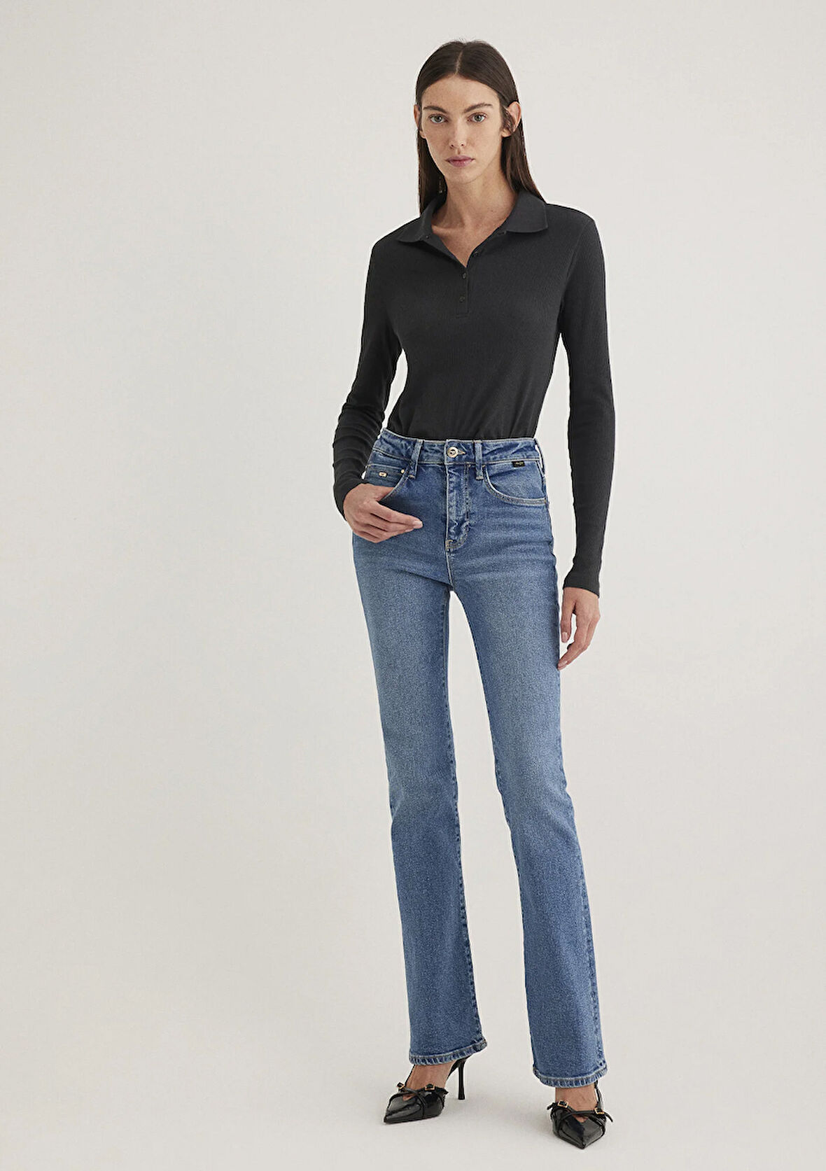 Maria Gold Premium Indigo Mavisi Jean Pantolon 101225-89220