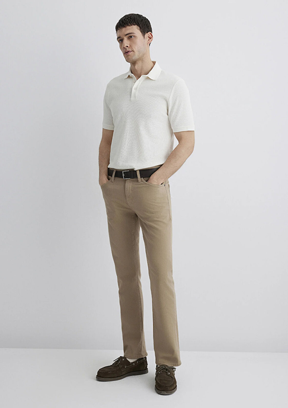 Martin Koyu Bej Comfort Gabardin Pantolon 0037889453