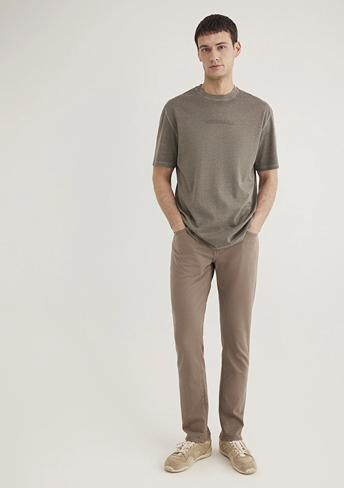 Marcus Kahverengi Comfort Gabardin Pantolon 0035189452