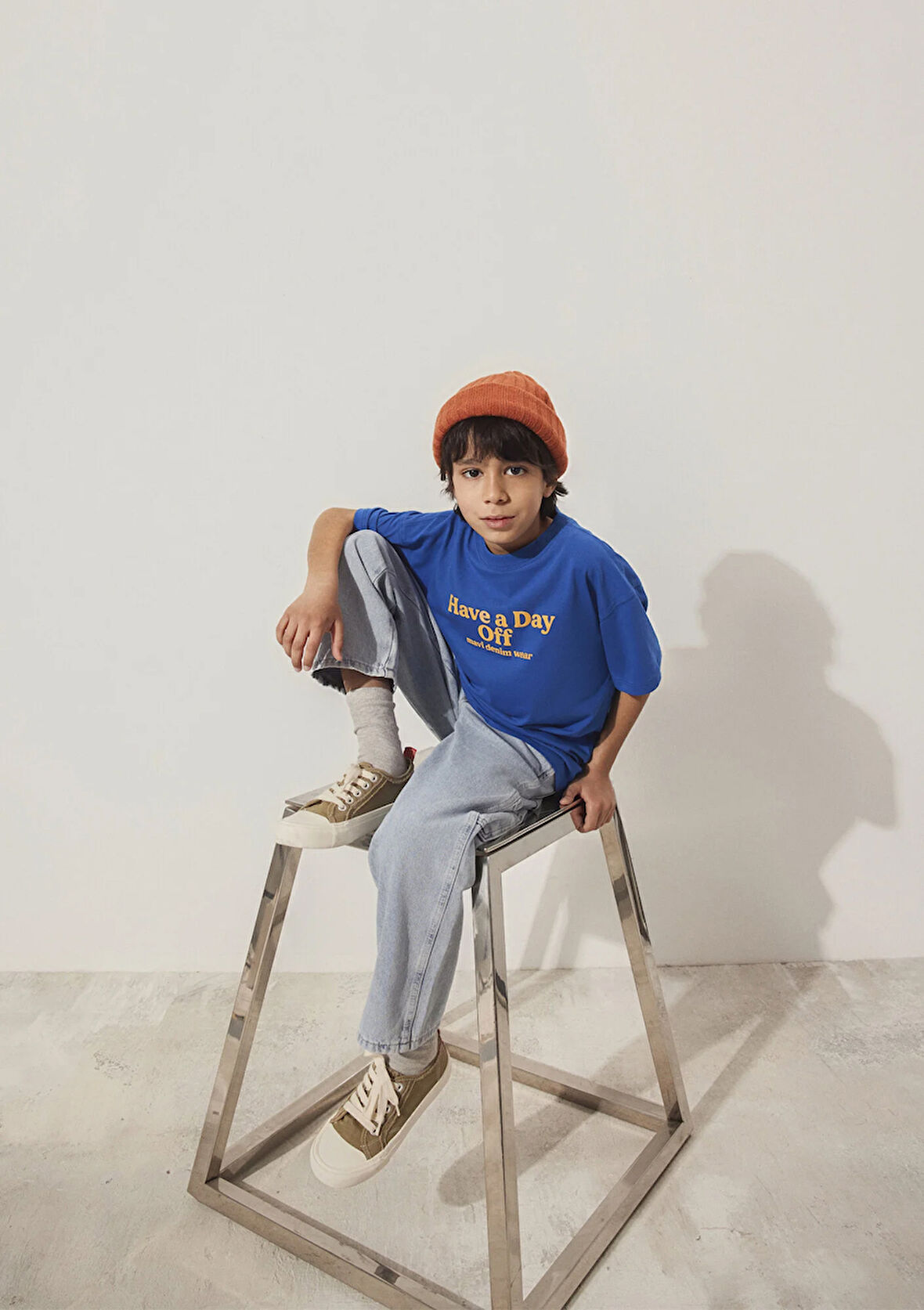 Baskılı Mavi Tişört 6610277-82491