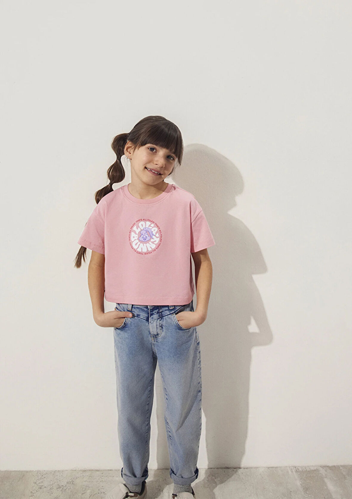 Lola Bunny Baskılı Pembe Tişört 7610290-71027