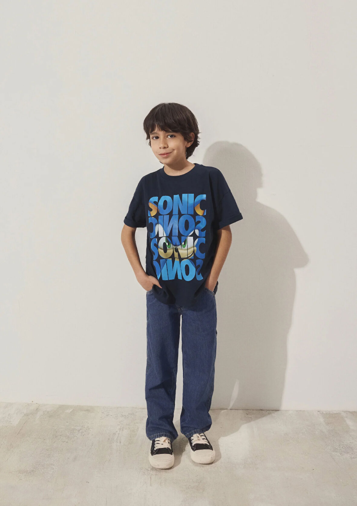 Sonic Baskılı Lacivert Tişört 6610307-70490