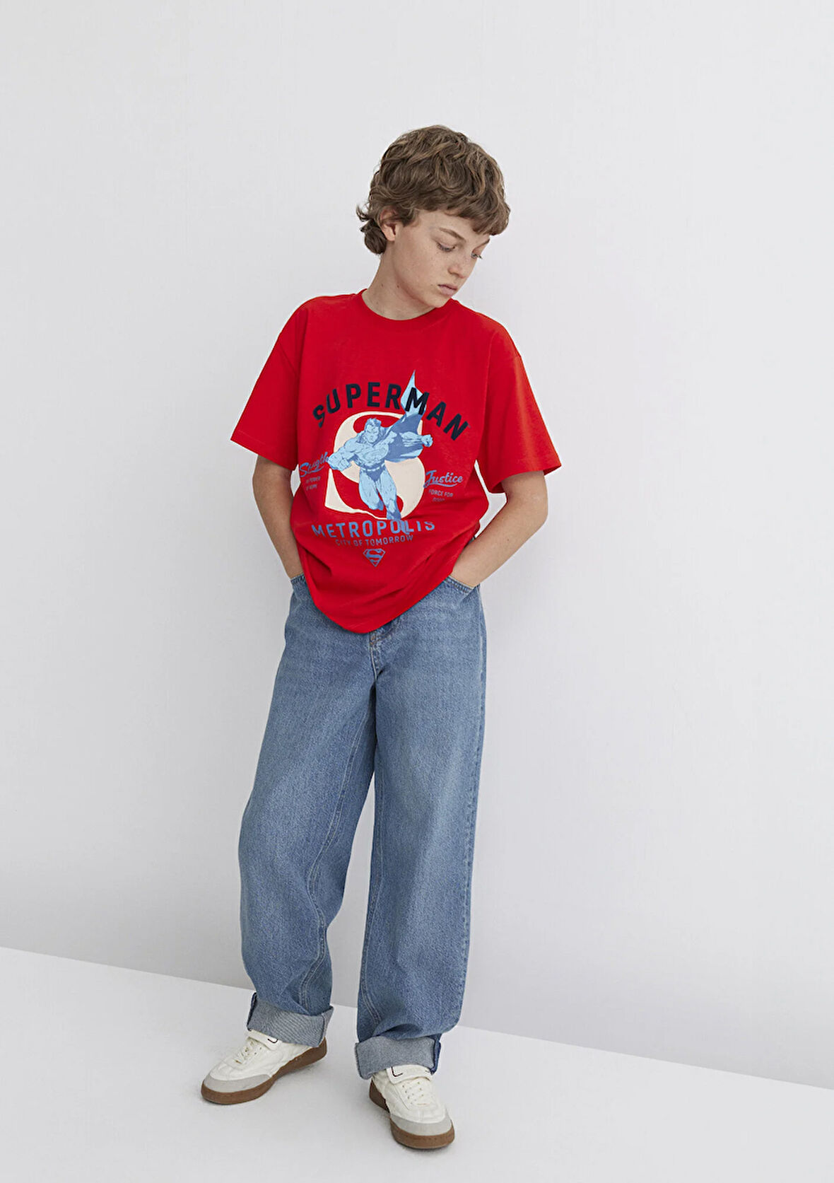 Superman Baskılı Kırmızı Tişört 6610293-88523