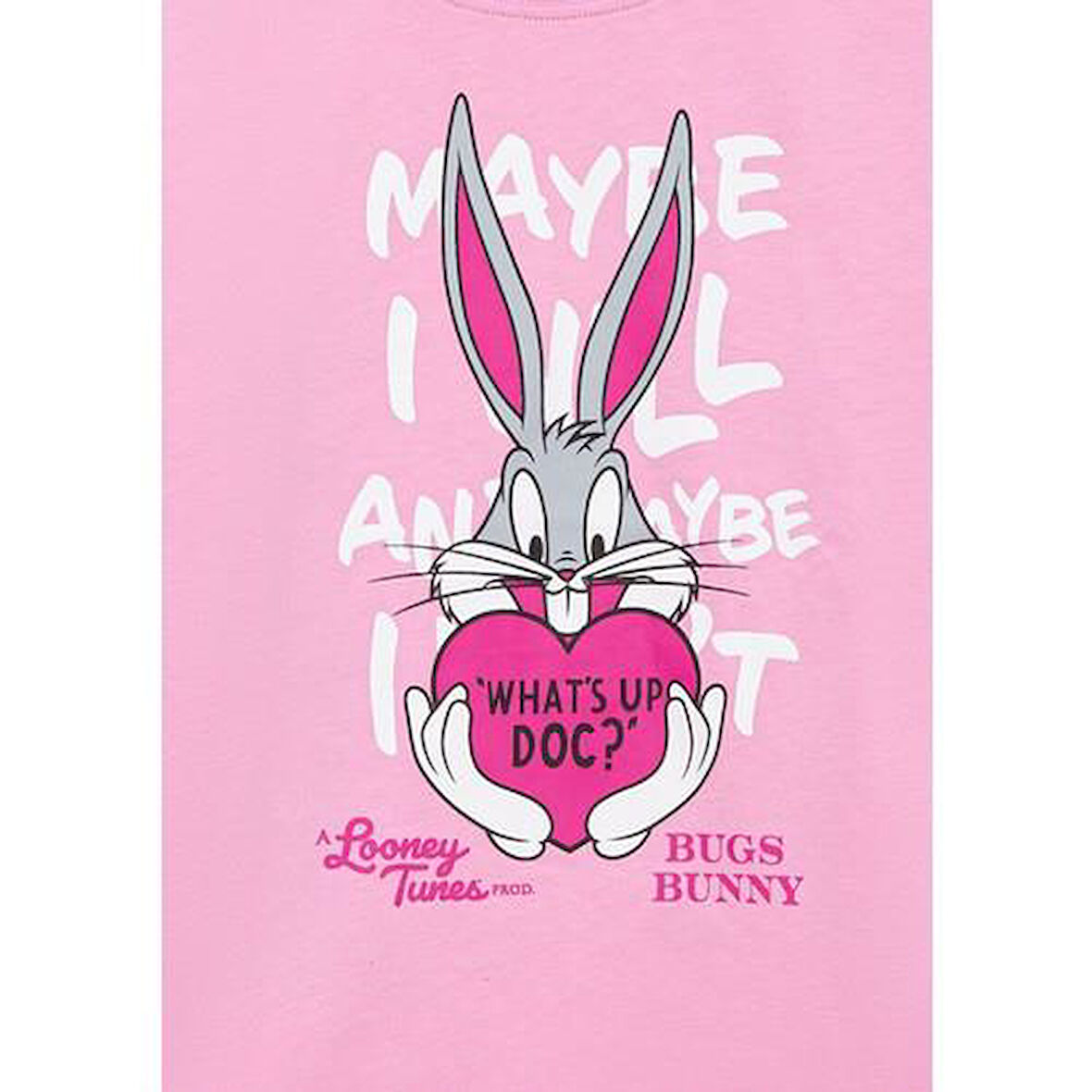 BUGS BUNNY BASKILI TİŞÖRT