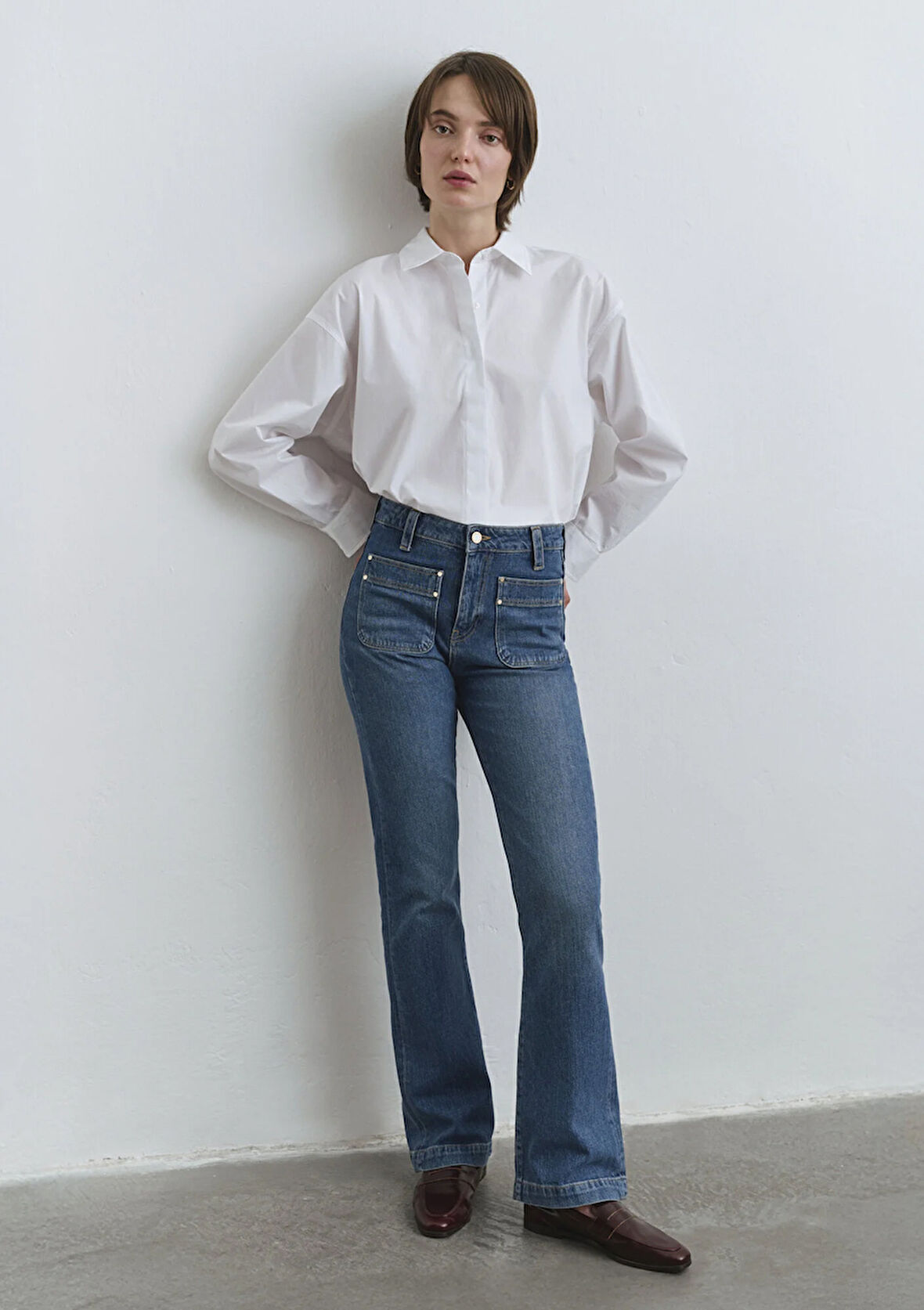 Tilda Iconic Vintage Koyu Mavi Jean Pantolon 1012588-89597