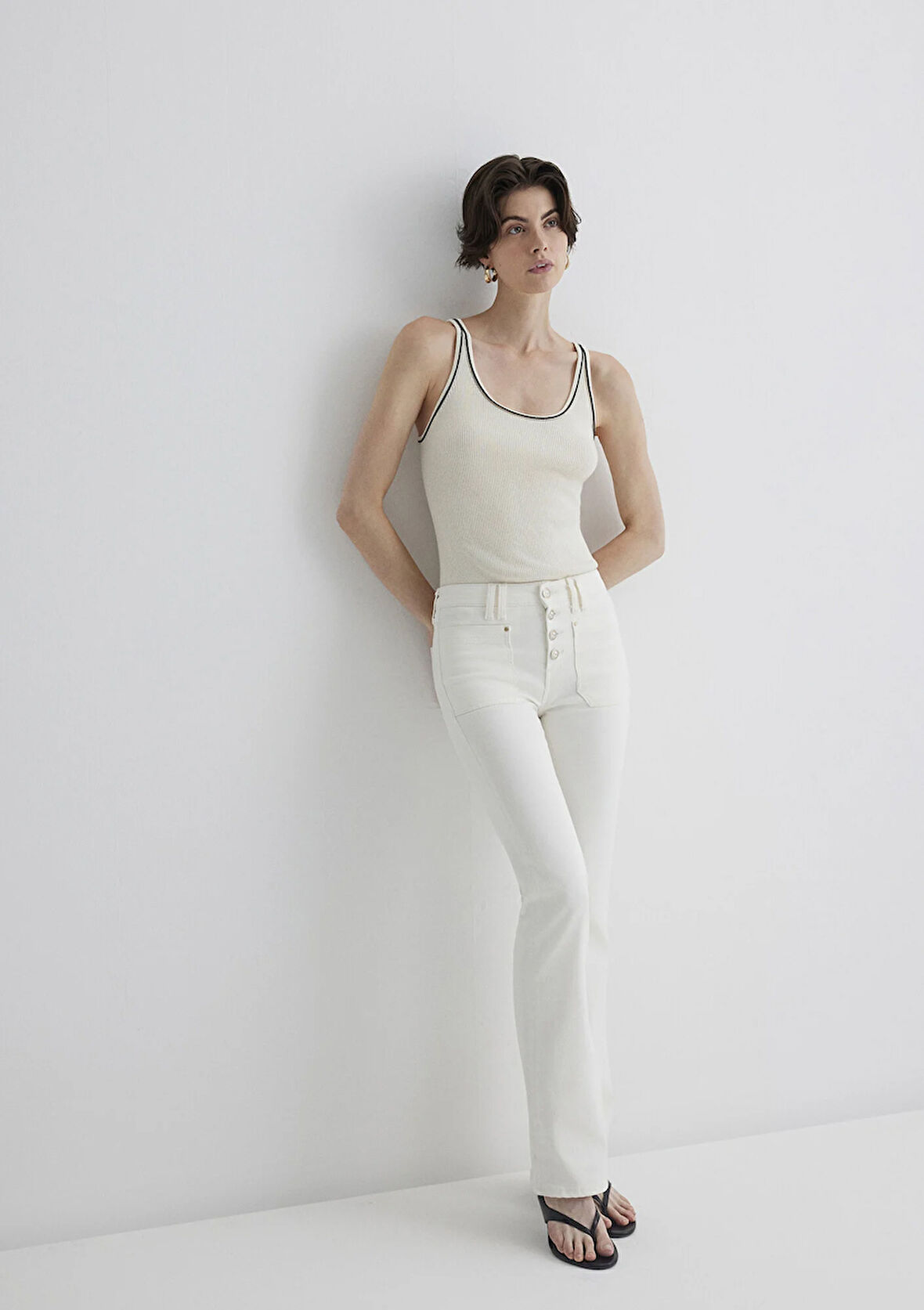 Sierra Gold Premium Kırık Beyaz Jean Pantolon 1010578-89774