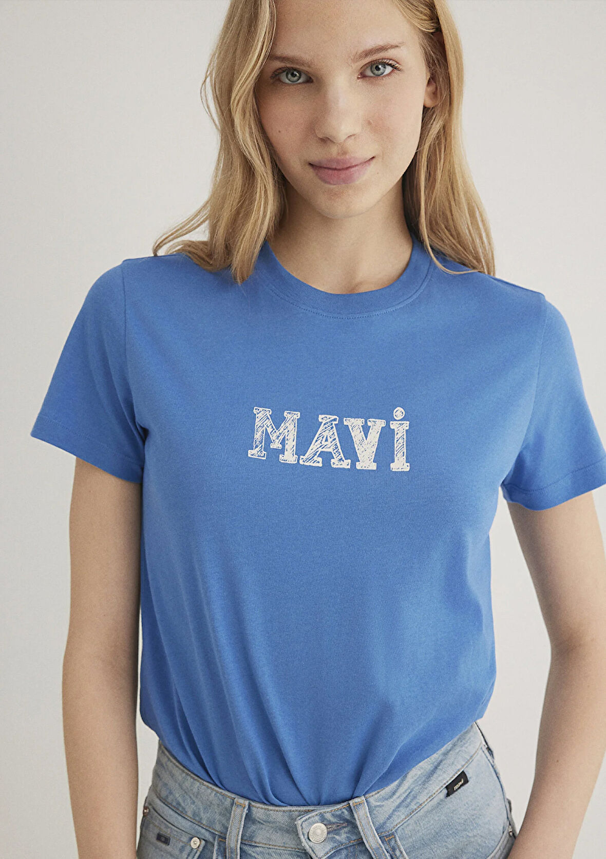 Mavi Baskılı Mavi Tişört 1612232-70885