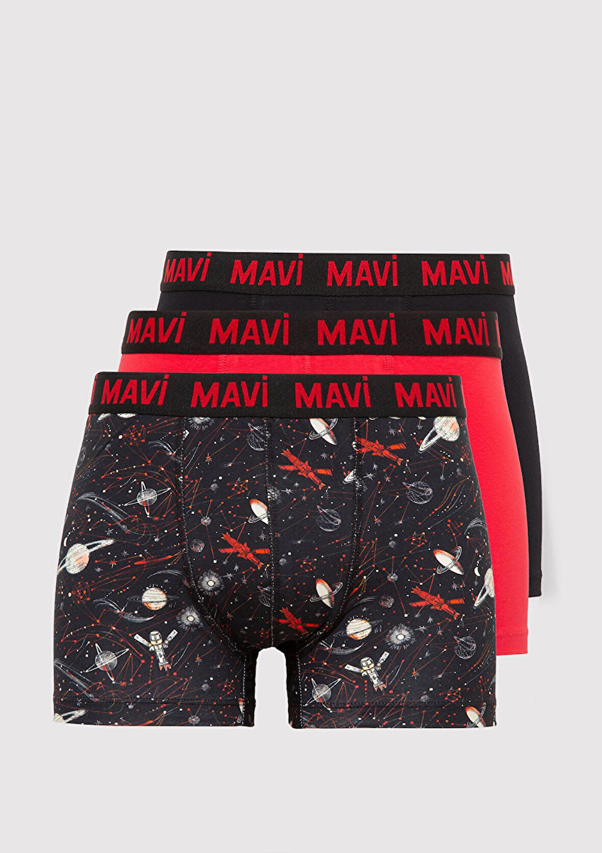 3lü Baskılı Siyah Boxer 0911873-900