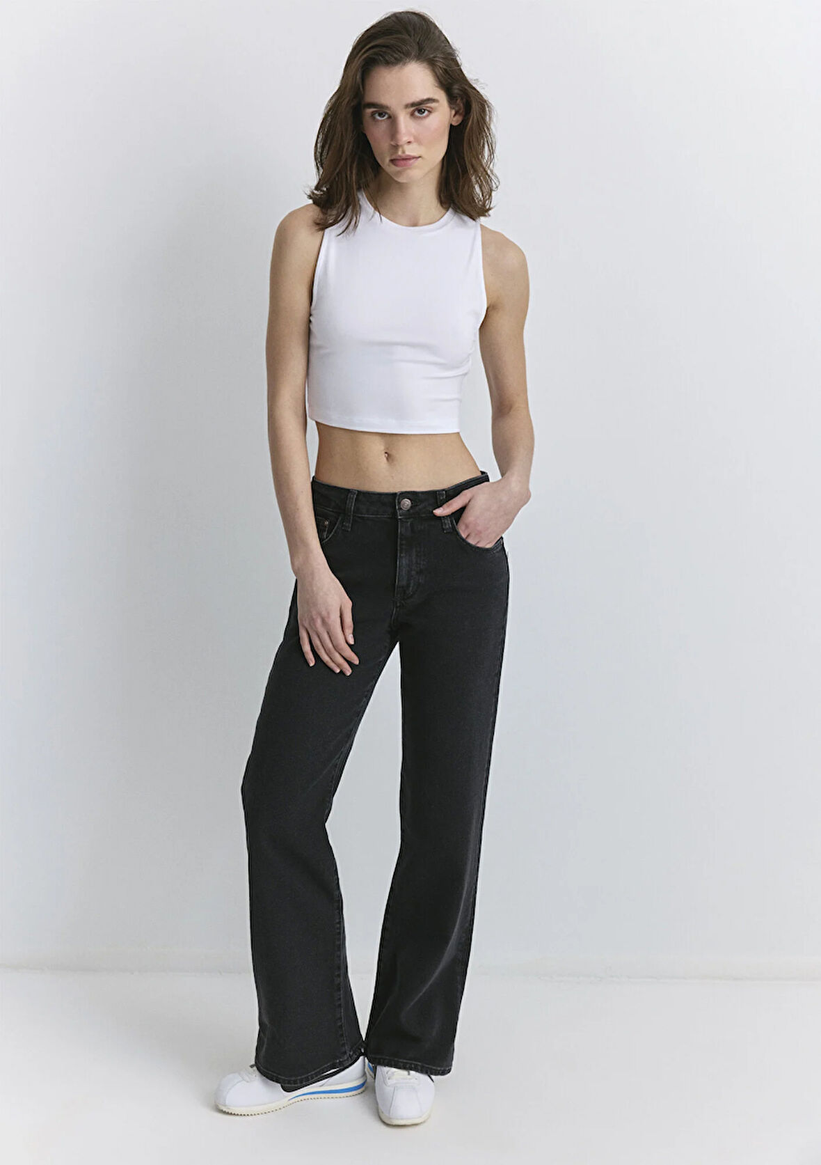 Ibiza Koyu Gri Jean Pantolon 1010530-89874