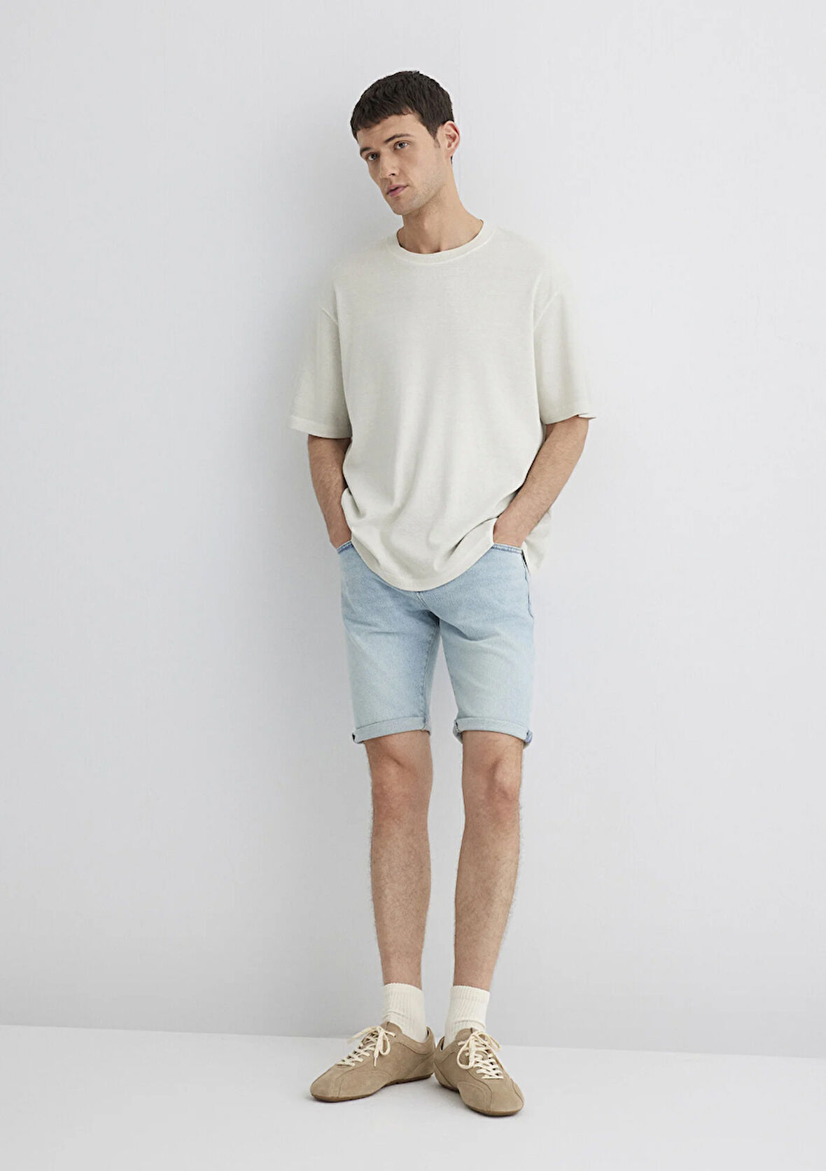 Tim Street Açık Mavi Jean Şort 0428489644