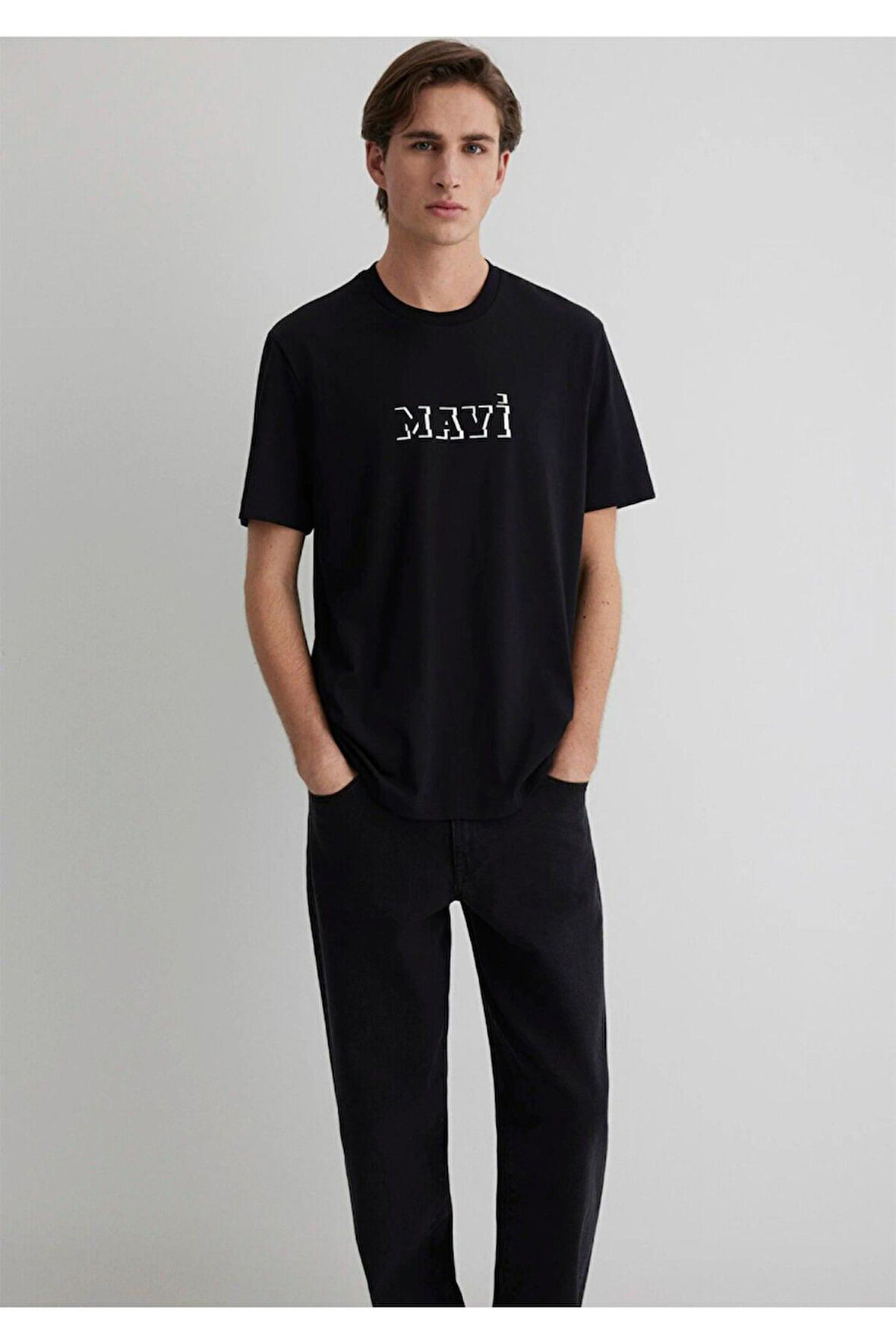 Mavi M0612686-900 Mavi Baskılı T-Shirt