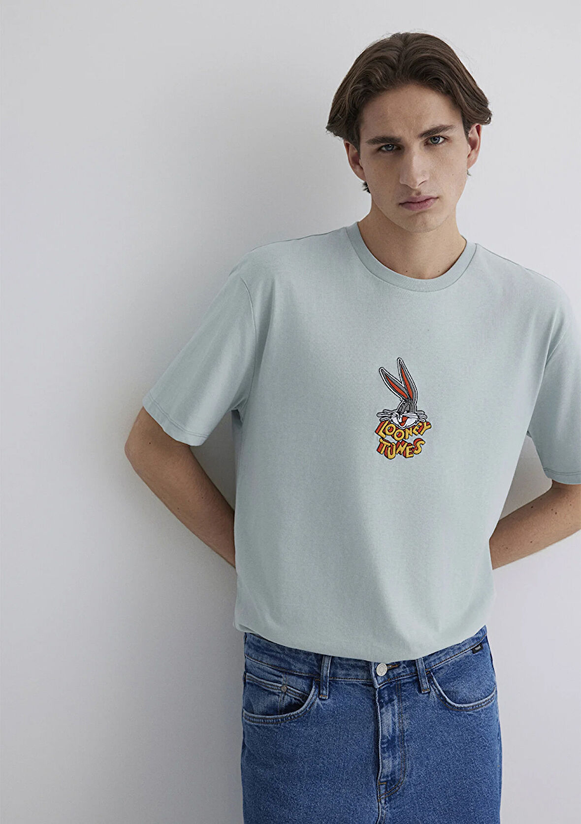Bugs Bunny Baskılı Gri Tişört 0612656-70148