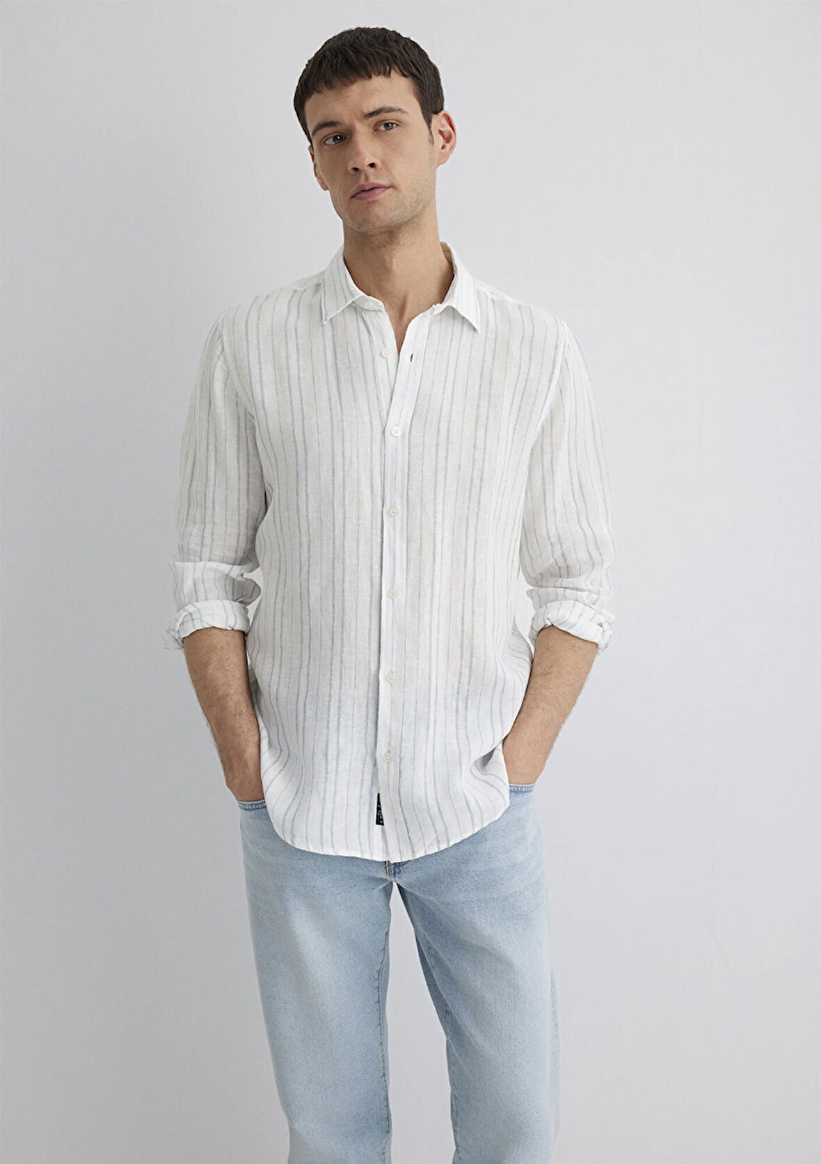 Çizgili Mavi Gömlek 0211525-89288