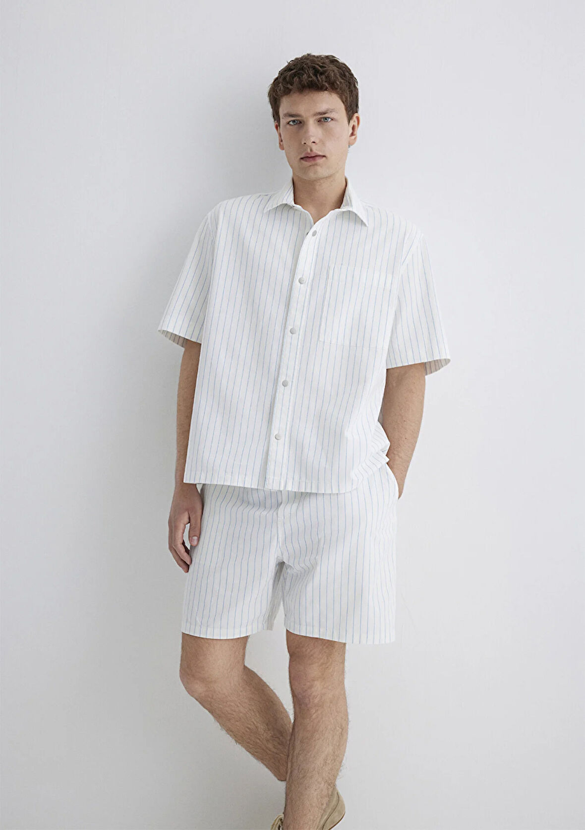 Çizgili Mavi Gömlek 0211485-85440