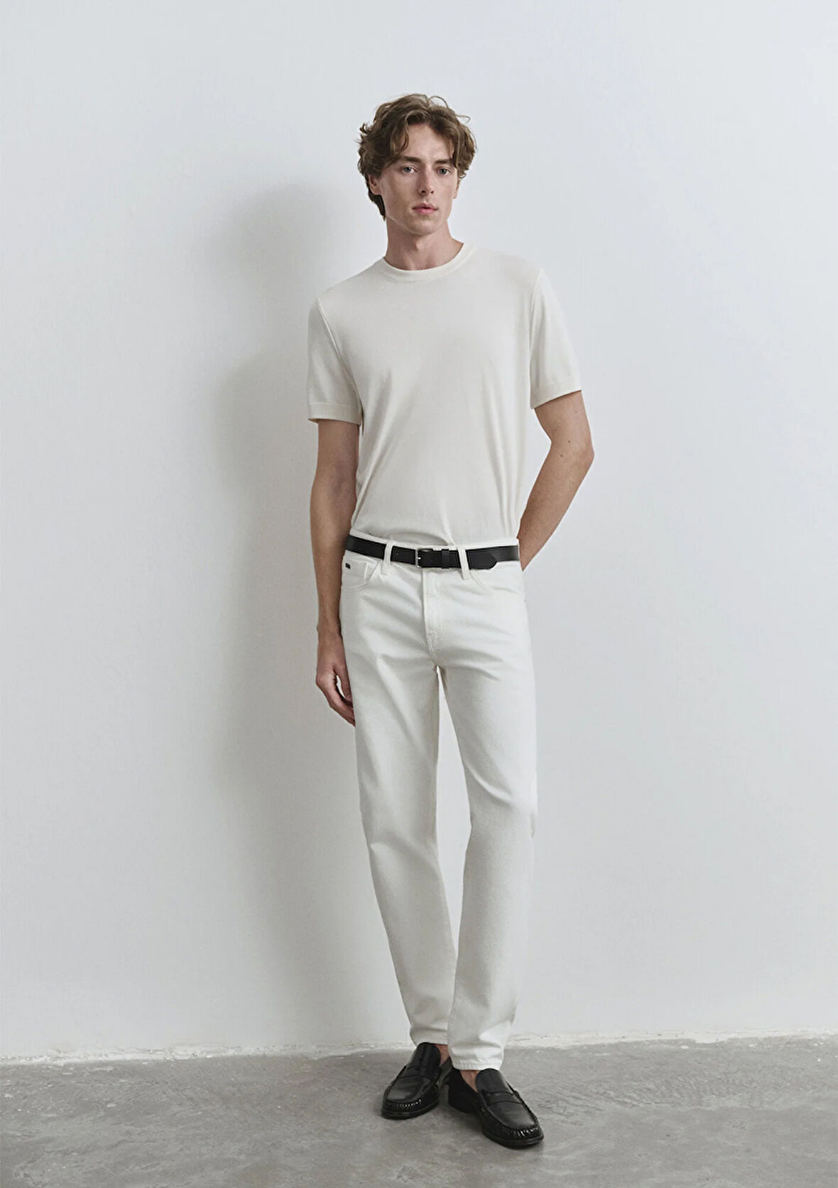 London Classic Denim Kırık Beyaz Jean Pantolon 0010172-89657