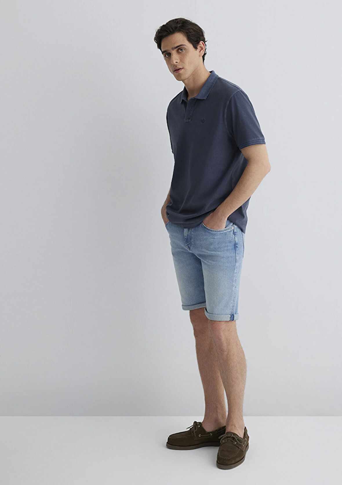 Brian 90lar Canlı Mavi Jean Şort 0418489818