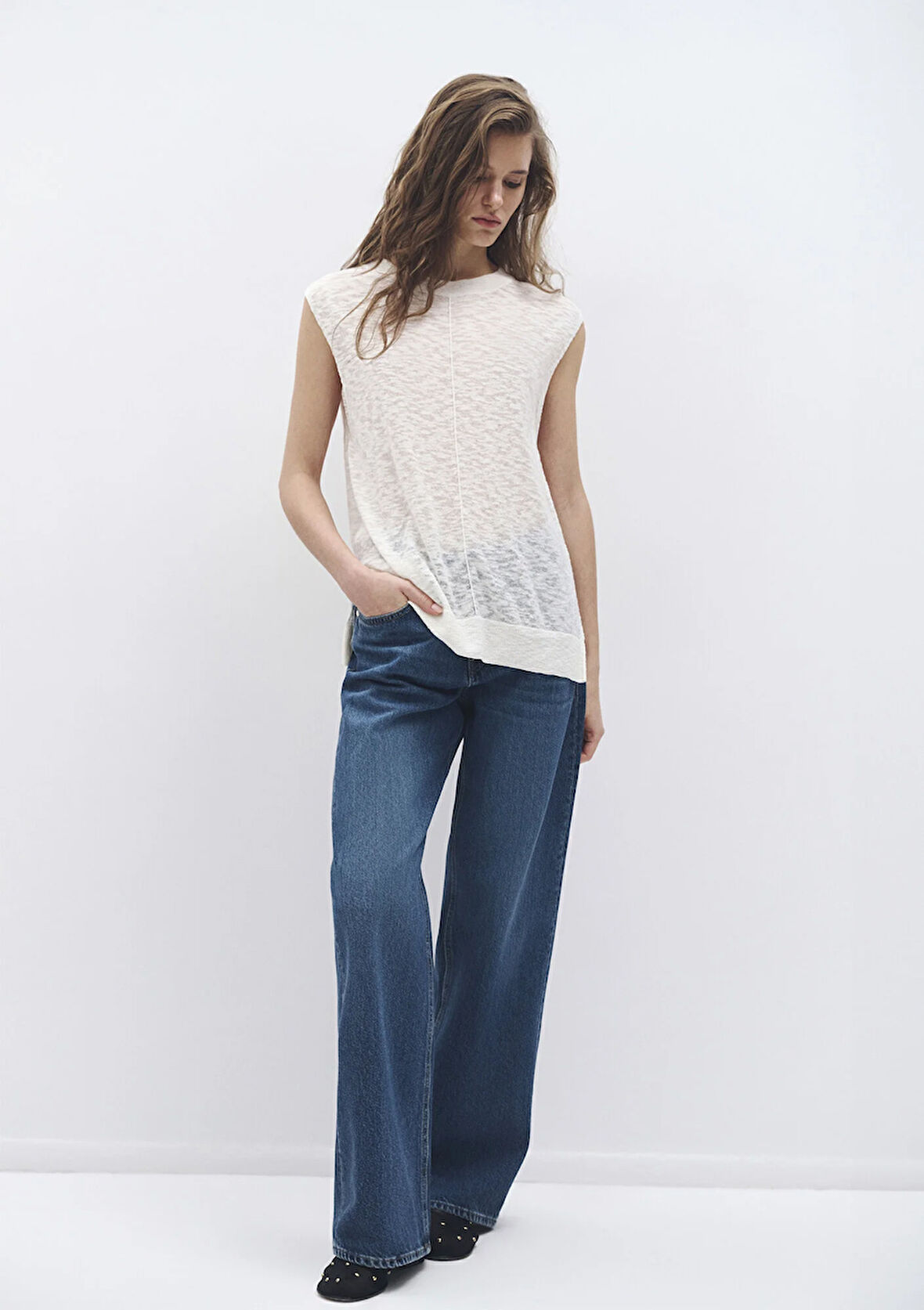 Ekru Triko Top 1710671-70057